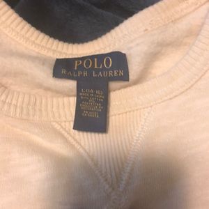 Beige Ralph Lauren Polo sweat shirt